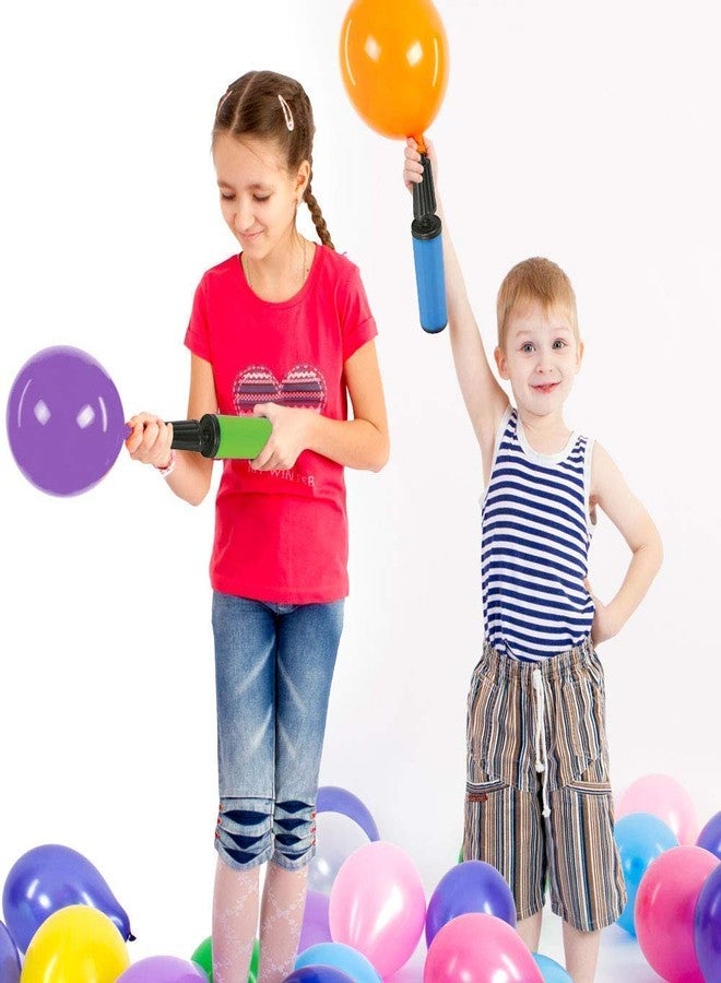 SEMITO Balloon Hand Pump Double Action Manual Air Inflator for Latex & Foil Balloons | Portable Balloon Blower for Birthday, Wedding, Festival & Party Decorations (Multicolour) (Pack of 1) - Image 4